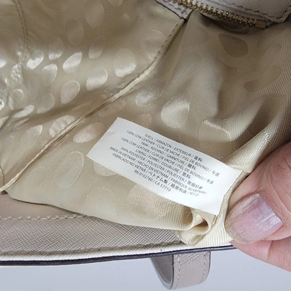 Kate‎ Spade Large Grand Street Harmony Colorblock Tote in Cream and Dove Gray